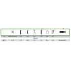 Echelle coulissante à corde 3x13 échelons haut. Travail 11,24m roller avec stabilisateur r413