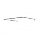 Tringle pour rideau de douche aluminim chromé 90 x 90 x 90 cm