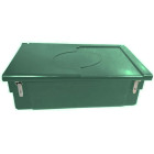 Bac de stockage alimentaire 100l avec grenouilleres cadenassables - Vert