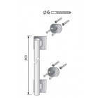 Ensemble de douche avec barre mural support douchette