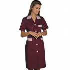 Blouse femme isacco positano bordeaux manches courtes - Taille au choix