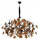 Chandelier doré flora 8 ampoules 88 cm