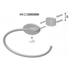 Porte serviette anneau chromé brillant série side