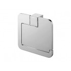 Porte-papier dérouleur papier toilette avec cache chromé 13,3 x 3 x 12 cm
