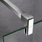 Barre de fixation en aluminium chromé sanitaire  barre de douche 140 cm
