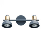 Spot bleu neoclassic 2 ampoules 16 cm