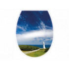 Abattant wc fantaisie phare polypropylène