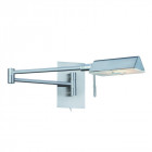 Applique articulée apothecary, en argent satiné et verre