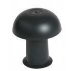 Chapeau de ventilation PVC avec moustiquaire - Diamètre : 50 - Couleur : Ardoise