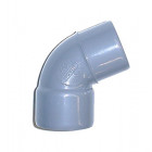 Coude Mâle / Femelle PVC - 45 - Diamètre 63 mm