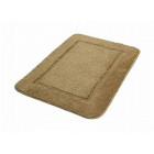 Tapis de salle de bain 50 x 70 cm microfibre couleur marron