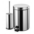 Poubelle de salle de bain +brosse wc