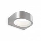 Aplique murale de jardin nickel mat kami