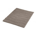 Tapis de salle de bain en coton 50 x 70 cm taupe