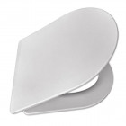 Abattant wc blanc duroplast frein de chute fixations inox