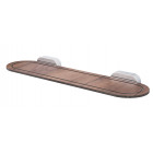 Tablette de salle de bain serie bergen chromé et hpl ( à fixer ou à coller) colle vendue séparemmen