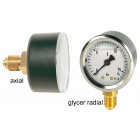 Manomètre diamètre 50 - glycer axial à bain de glycérine - 0 à 6 bars