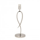 Base de lampe penn, nickel poli (sans abat-jour)