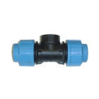 TE 90 Femelle en polypropylène - Pour raccordement polyéthylène - Diamètre 40 mm - Taraudage 33/42