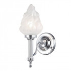 Applique carroll3, chrome et verre