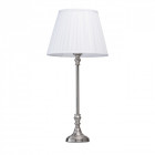 Lampe de table argentée elegance 1 ampoule 63 cm