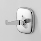 Porte serviette patère double chromé