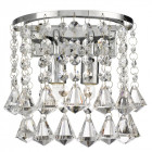 Applique dorchester, en chrome et cristal