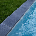 Margelle de piscine 100x30x5cm pierre bleue du vietnam bord droit