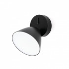 Aplique murale noire flash 1 ampoule