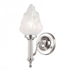 Applique carroll3, nickel poli et verre