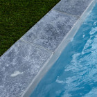 Margelle de piscine pierre naturelle adana bleu gris 61x33x3cm bord droit