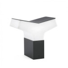 Aplique murale de jardin gris fonce tau 1 ampoule