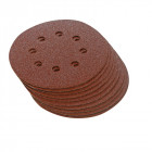 10 disques abrasifs perforés auto-agrippants 115 mm - Grain 60
