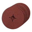 10 disques en fibre 125 x 22,23 mm - Grain 24