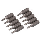 10 embouts 6 pans chrome-vanadium - 2,5 mm