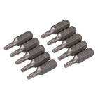 10 embouts Torx chrome-vanadium - T15