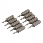 10 embouts Torx chrome-vanadium - T5