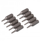 10 embouts Torx chrome-vanadium - T6