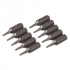 10 embouts Torx chrome-vanadium - T7