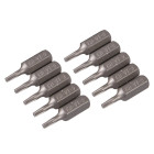 10 embouts Torx chrome-vanadium - T9
