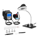 Set station de soudage numérique 70 watts boutons de sauvegarde + accessoires + lampe-loupe 