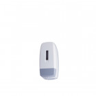 Distributeur de savon liquide serie basica corps en abs gris et façade en abs blanc
