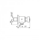 Robinet urinoir presto p12 (a) fixation murale