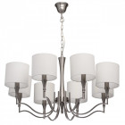 Chandelier gris elegance 8 ampoules 83 cm