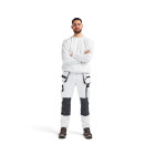 Pantalon peintre stretch 4D poches flottantes Blanc/Gris foncé 10791645 - Taille au choix