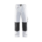 Pantalon peintre Blanc/Gris-Foncé 10911210 - Taille au choix