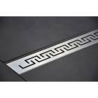 Caniveau de douche italienne inox – 110 cm modèle grec