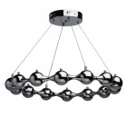 Suspension chromée techno 14 ampoules 113 cm