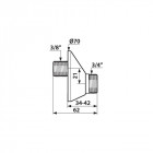 Excentration m-m de 21 mm