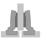 Charnière HETTICH Sensys 8645i - Base 3 mm TH 52 - À visser - 9071206